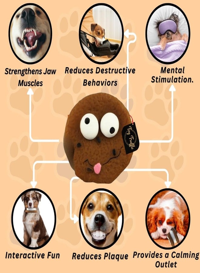 Toy Truffle Squeak & Play Rubber Cookie Shape Toy: Fun Rubber Chew Toy, Interactive Squeaky Toy, Interactive Rubber Toy, Squeak, Shake, & Repeat: Rubber Toys for Endless Canine Entertainment - Image 3
